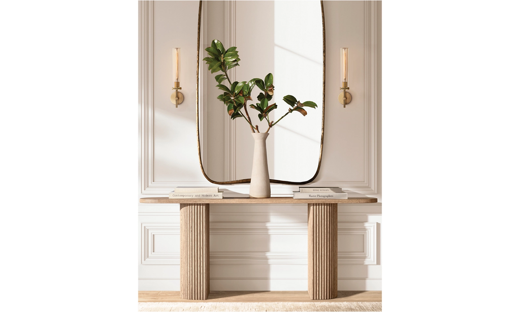Mulholland Console Table Oak for living room
