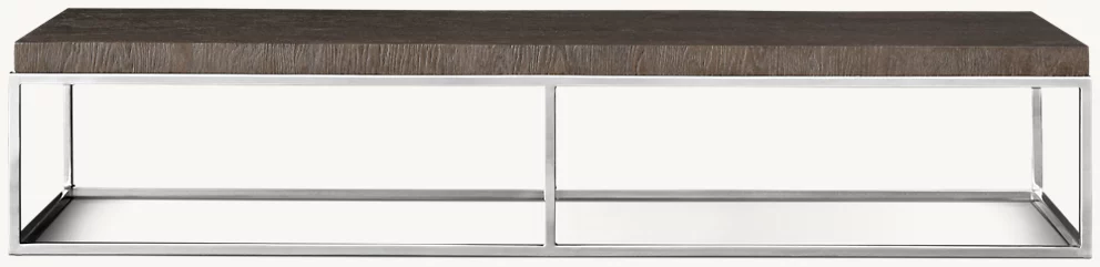 Detail view of Nicholas Oak Coffee Table showing oak coffee table design
