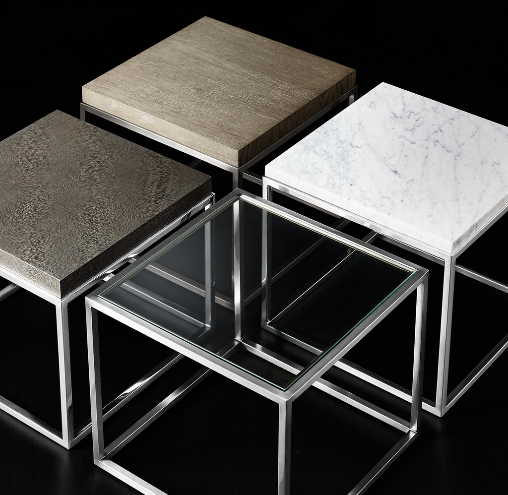 Nicholas Oak Square Side Table for home