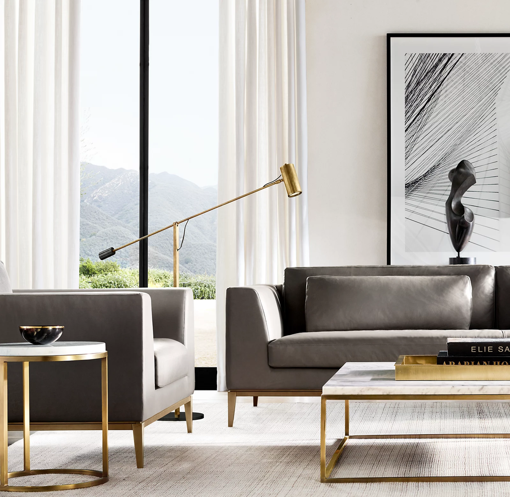 Nicholas Marble Round Side Table for home