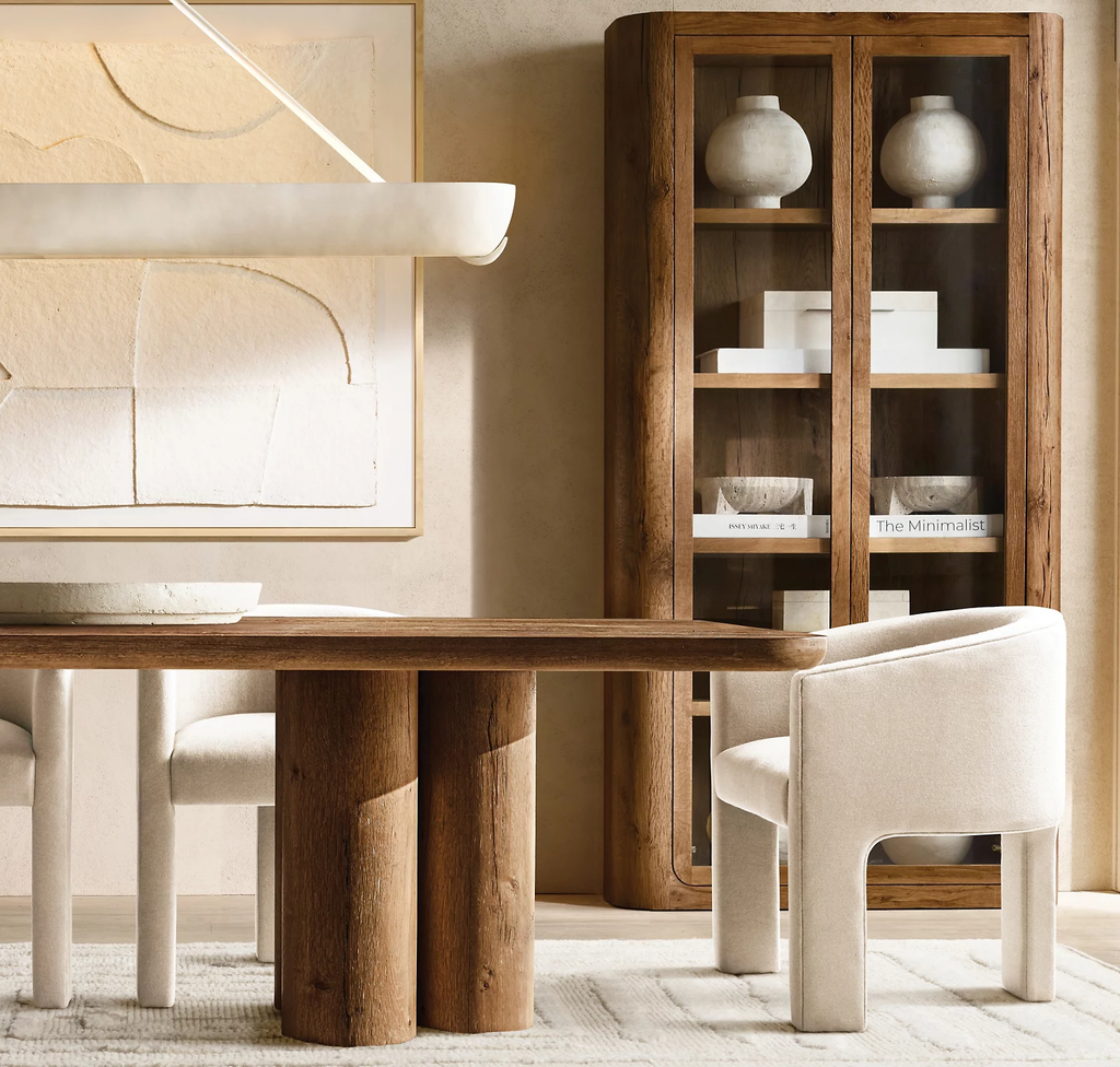 Oslo Glass Cabinet Oak for home