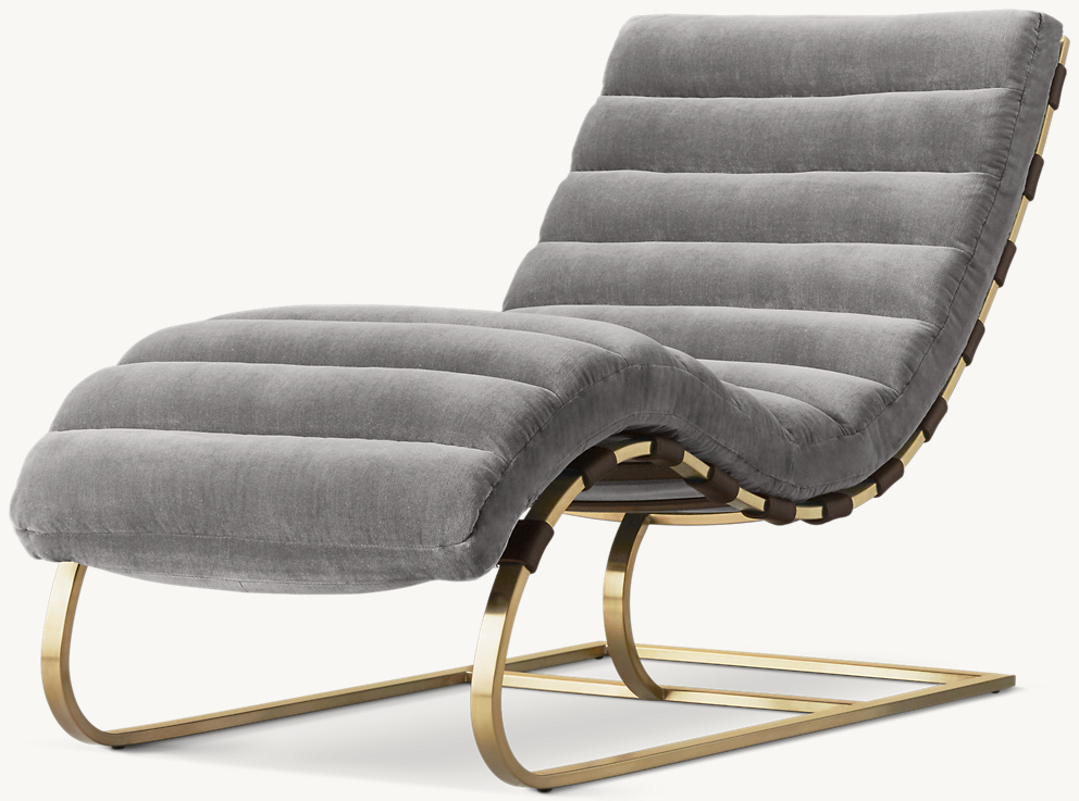 Detail view of Oviedo Chair showing leather armchair design