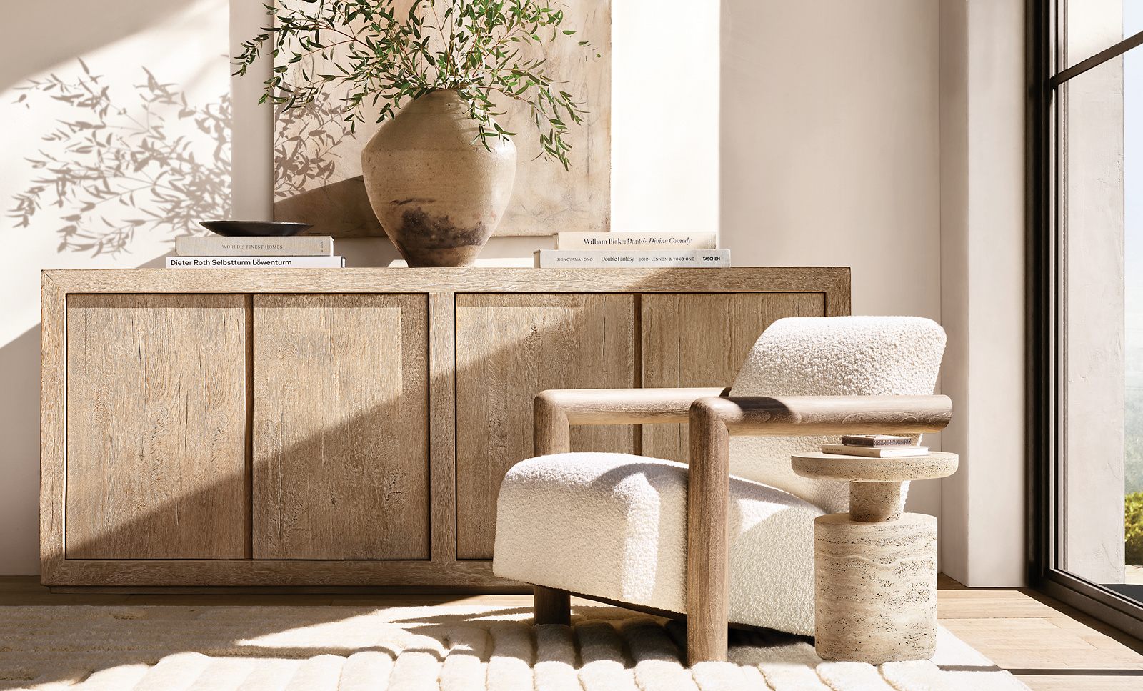 Ponti Round Side Table Marble for home