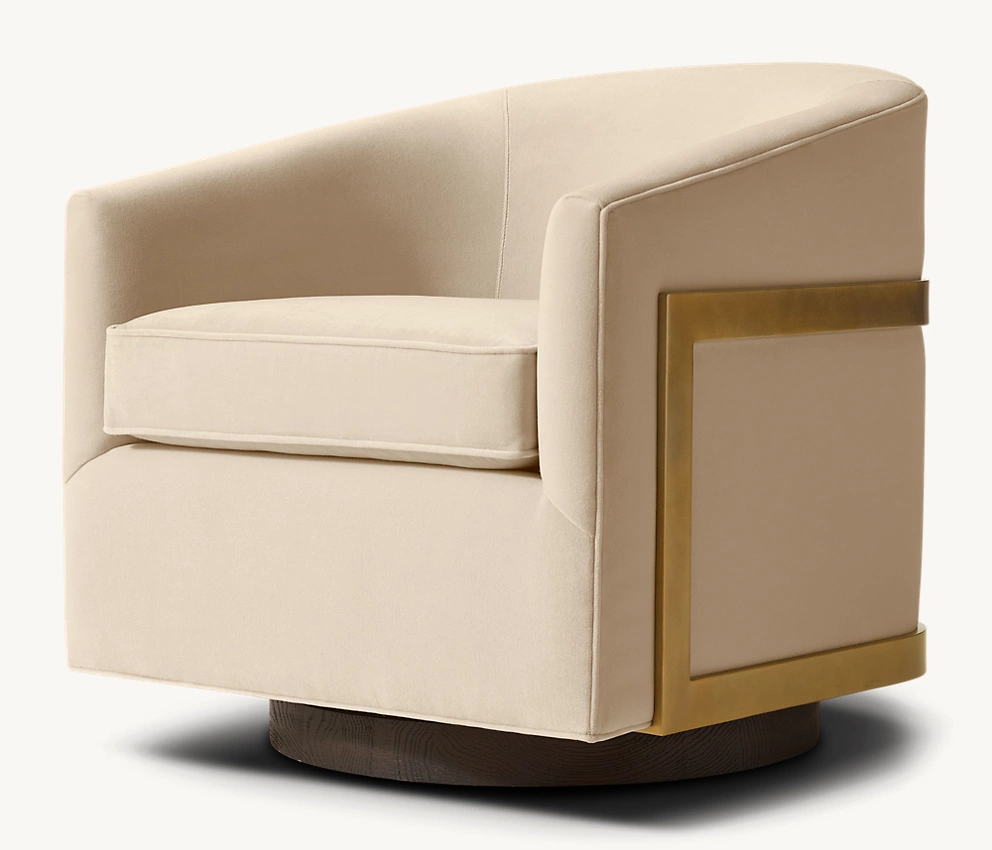 Reginald Swivel Chair Oak armchair for home