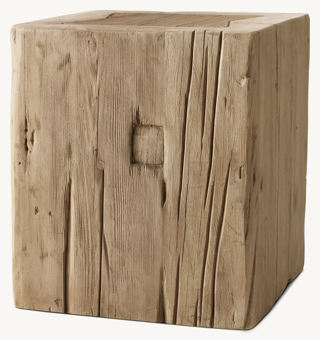 Reclaimed English Beam Side Table side table alternate view 3