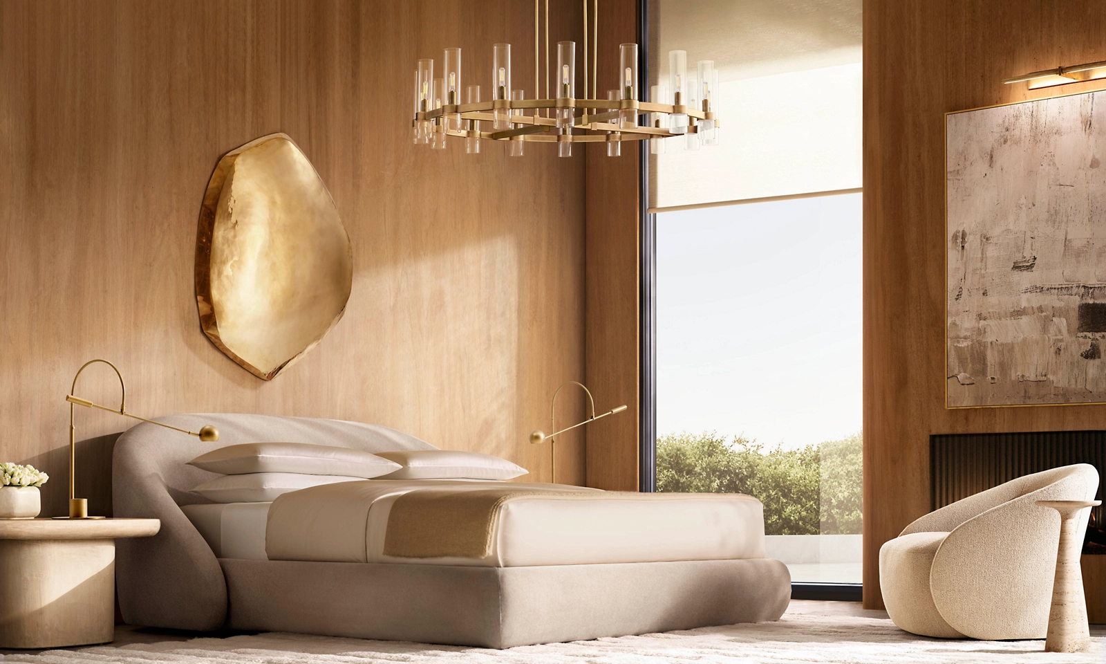 Reyna Fabric Shelter Bed for bedroom