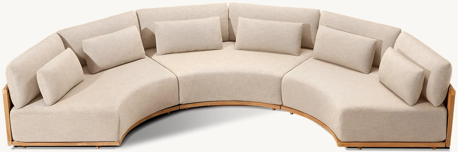 Curve Semicircle Sectional for home
