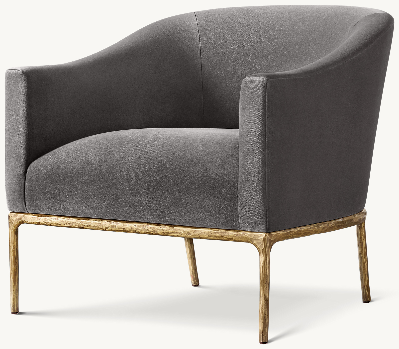 Thaddeus Barrelback Slope Arm Chair Wood armchair for home