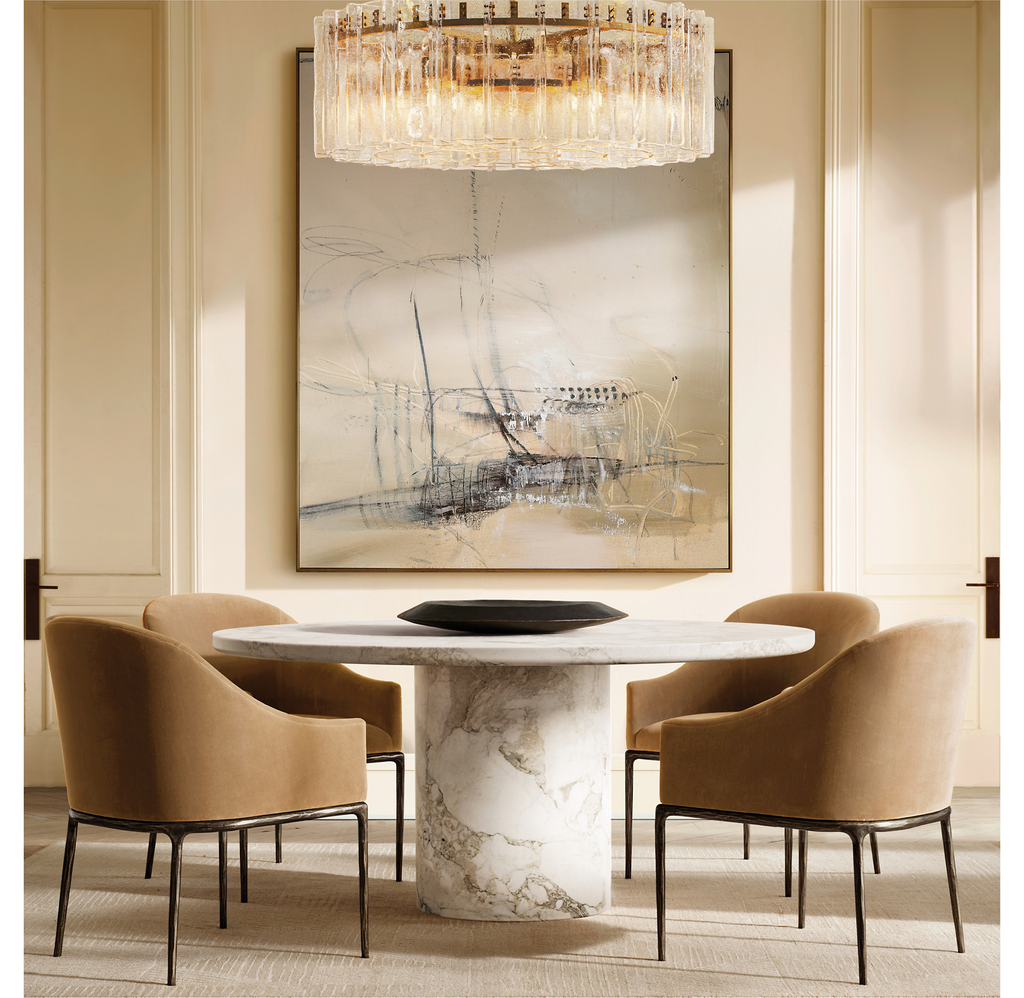 Thaddeus Slope Fabric Dining Armchair for dining room