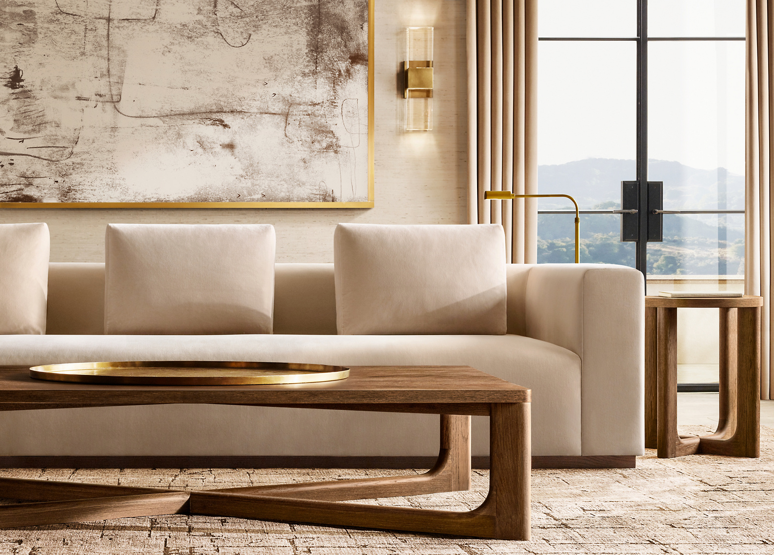 Vittorio Sofa Oak for living room