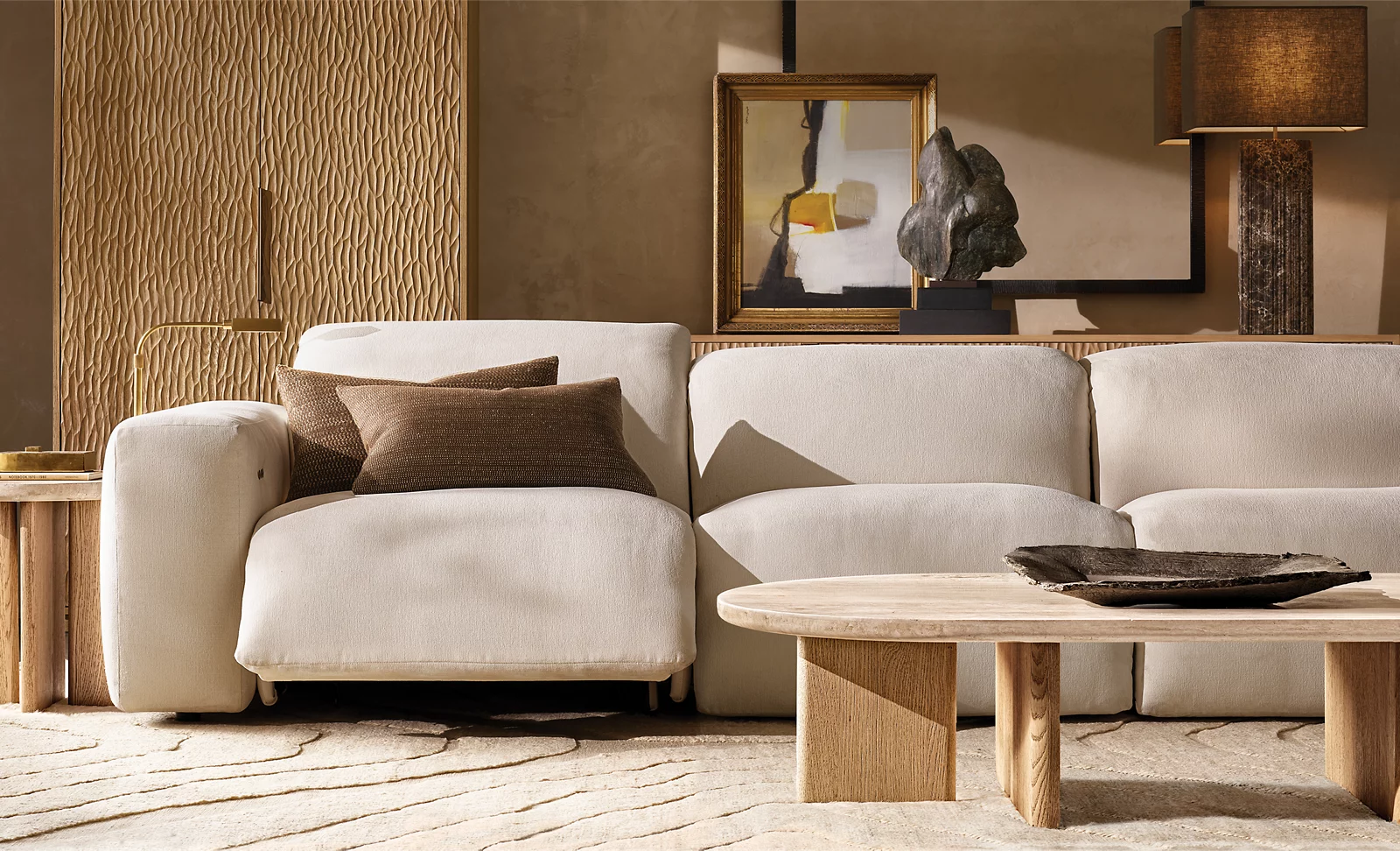 Vivian Round Side Table Oak for home